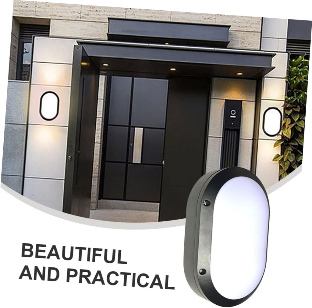 Lámpara LED de Pared (Aplique), Tortuga, 18W, 4000K Blanco Natural, 100-277Vac, IP65, Negro, 120 Grados, Dimensiones: 220x135x65mm, Uso exterior e interior