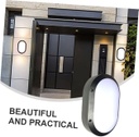 Lámpara LED de Pared (Aplique), Tortuga, 18W, 4000K Blanco Natural, 100-277Vac, IP65, Negro, 120 Grados, Dimensiones: 220x135x65mm, Uso exterior e interior