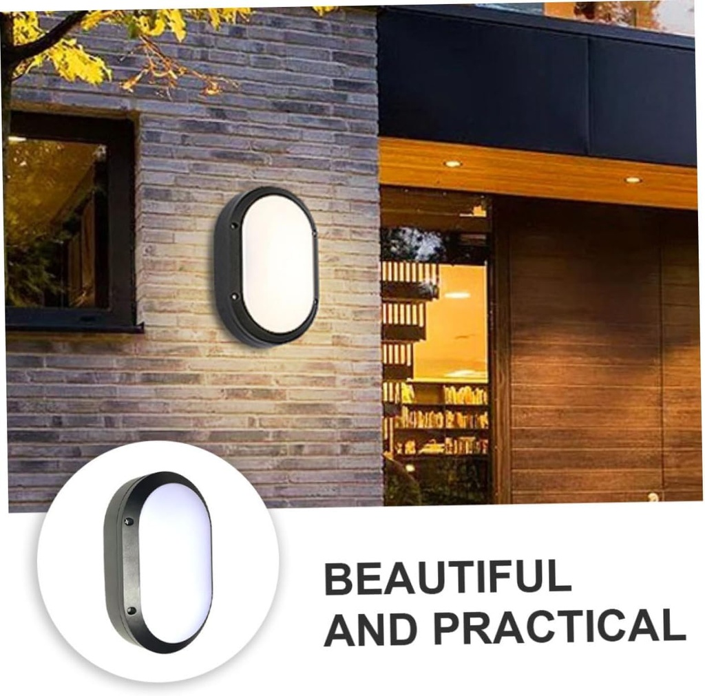 Lámpara LED de Pared (Aplique), Tortuga, 18W, 4000K Blanco Natural, 100-277Vac, IP65, Negro, 120 Grados, Dimensiones: 220x135x65mm, Uso exterior e interior