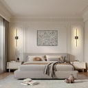 Lámpara LED Decorativa de Pared (aplique) Recargable, Luz indirecta, 5W, Múltiple CCT WW 3000K / NW 4000K / CW 6000K, Dimensiones: 720mm, IP20, Negro
