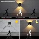 Lámpara LED Decorativa de Pared (aplique) Recargable, Up and Down, 16W, RGB-Múltiple CCT WW 3000K / NW 4000K / CW 6000K, Dimensiones: 100x100x80mm, IP20, Negro