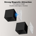 Lámpara LED Decorativa de Pared (aplique) Recargable, Up and Down, 16W, RGB-Múltiple CCT WW 3000K / NW 4000K / CW 6000K, Dimensiones: 100x100x80mm, IP20, Negro