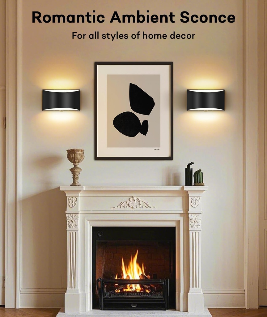 Lámpara LED Decorativa de Pared (aplique) Recargable, Up and Down, 3W, Múltiple CCT WW 3000K / NW 4000K / CW 6000K, Dimensiones: 650x72mm, IP20, Negro
