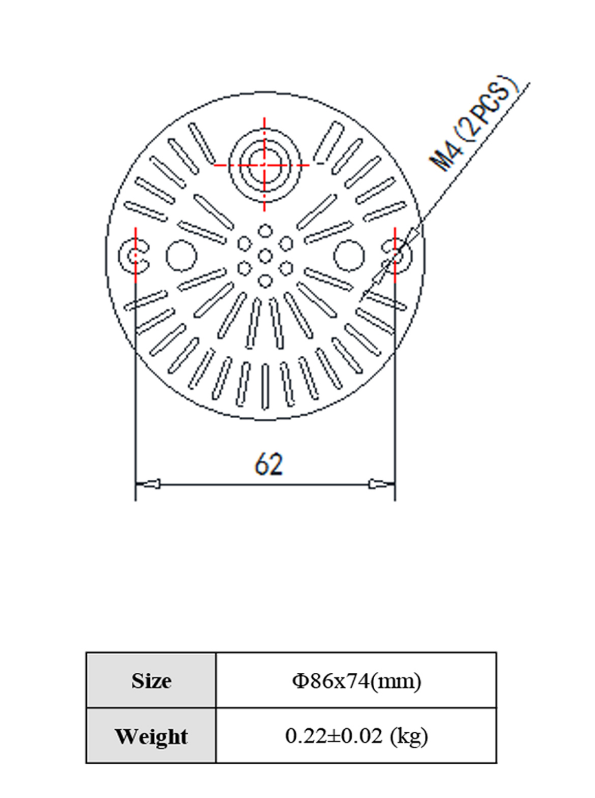 Modulo LED (22-27Vdc, WW 3000K, IP68, 20W, 750mA, M11A, 5311, 90 Grados)