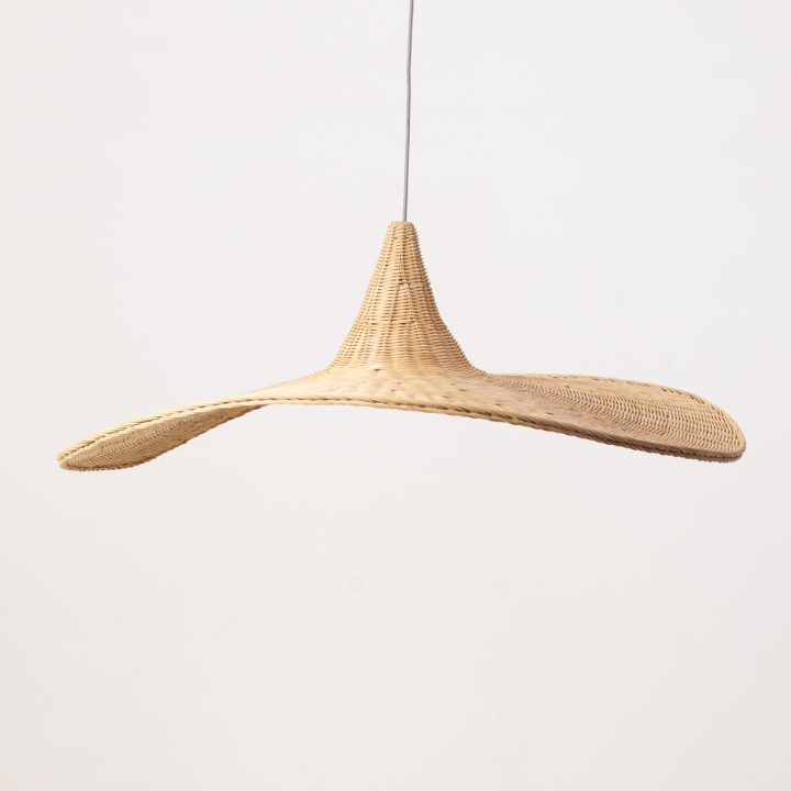 Lámpara Decorativa Artesanal, Noche de Cestería, Colgante, E27, Dimensiones: 520x435xH210mm, Material: Bamboo