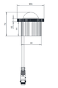 Modulo LED, M11A, 5313, Lambert Type, 20W, 5000K, 120 Grados, 22-27Vdc, 750mA, IP68