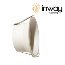 Base Circular p/Empotrar Bombilla, Dirigible, Dimensiones: Φ93x42mm, Blanco, Incluye zócalo GU10