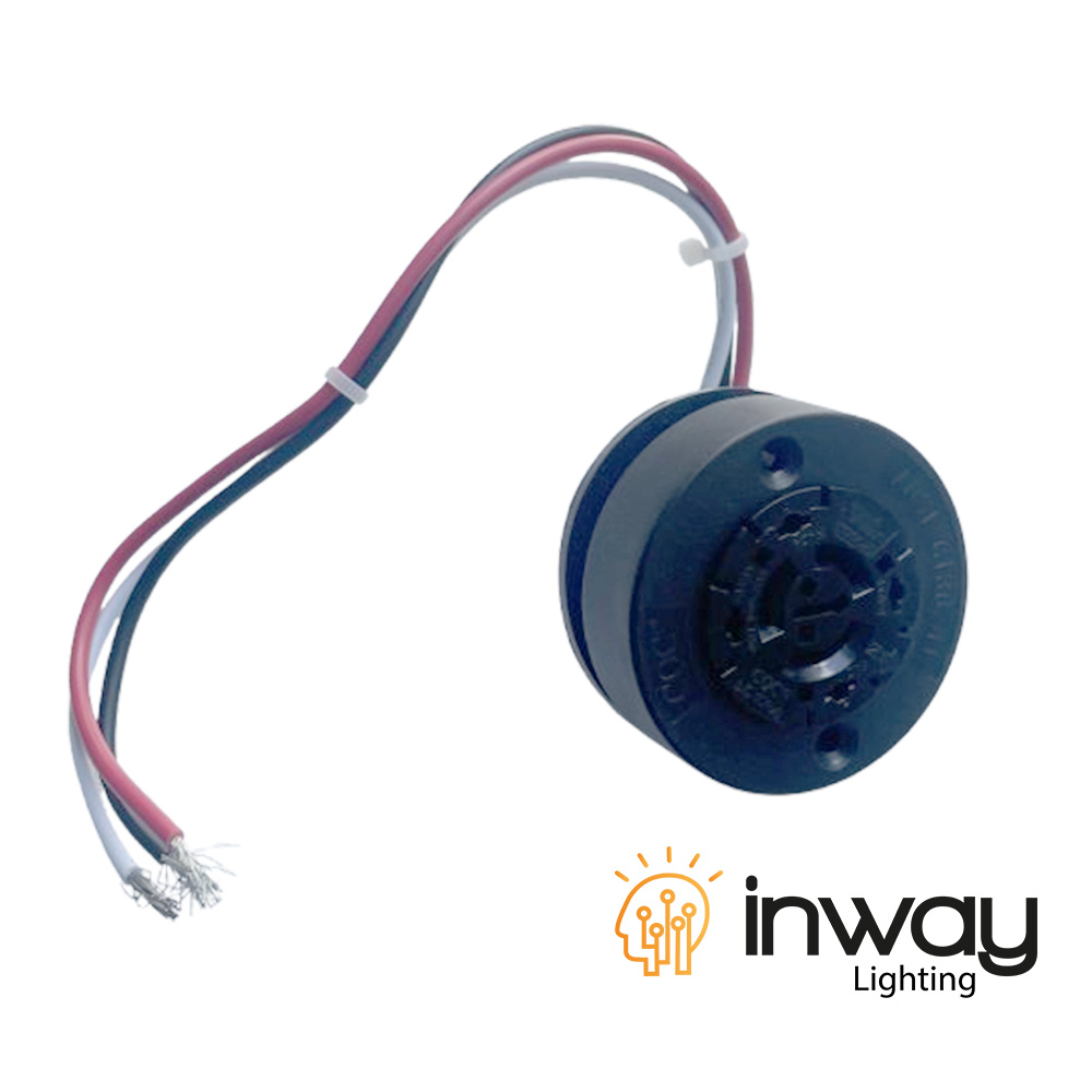 Base p/Fotocelda, CQC, 3 Pin, Giratoria 360 Grados, UL