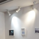 Spot Light LED de Superficie, tipo COB de 2 cables, 7W, 4000K Blanco Natural, 100-265Vac, Dimensiones: Φ45x120mm, IP20, 24 Grados, Blanco