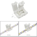 Conector p/Cinta LED SMD2835/3528, Unicolor, PCB 8mm y 2 vías