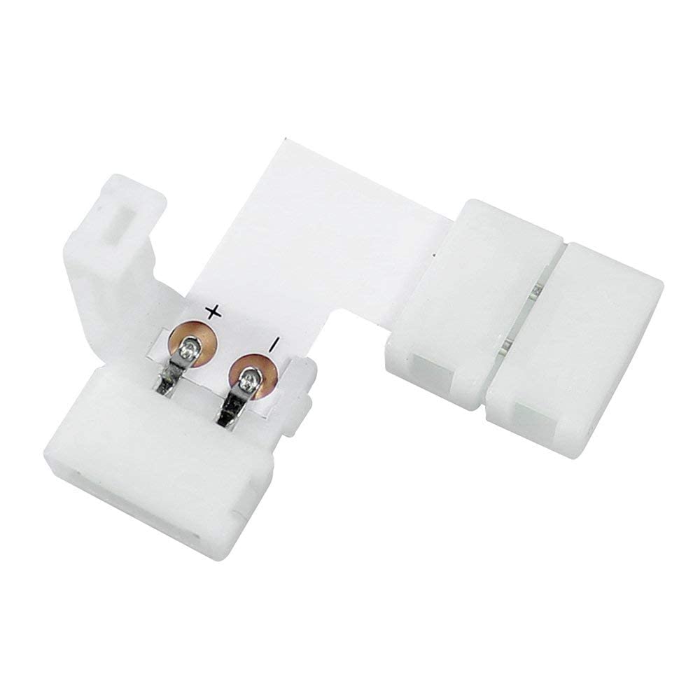 Conector p/Cinta LED SMD2835/3528, Unicolor, PCB 8mm y 2 vías