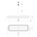 Módulo LED, 40-60W, 3000K Blanco Cálido, M66A-VCA (1x90pcs), 5590, 90 Grados, HPW 3030, 700-1050mA, 48-61Vdc, IP68