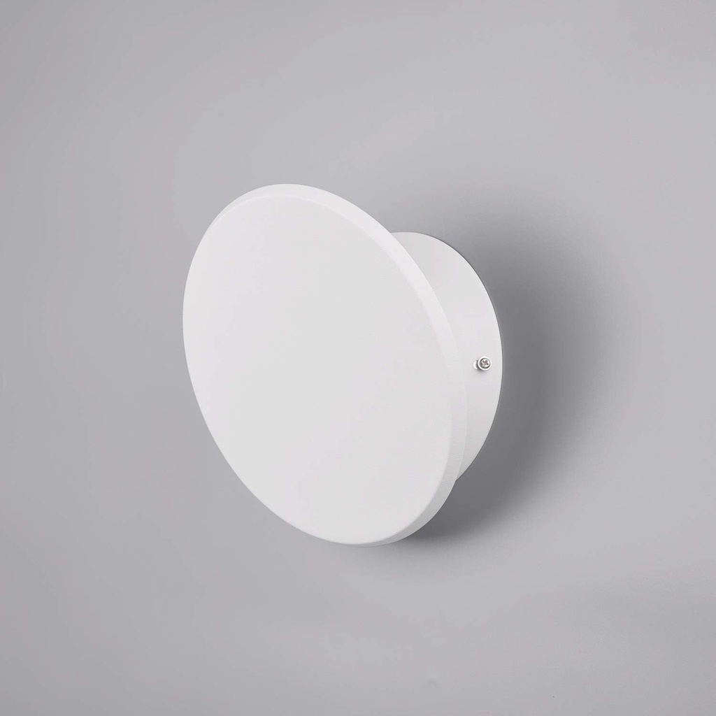 Lámpara LED Decorativa de Pared (Aplique), DG50215W, 3W, 6000K Blanco Frío, 85-265Vac, Dimensiones: Φ120X120XH60MM, IP20