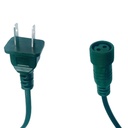 Power Cord cable verde p/Extensión Navideña LED, 1.5 Metros, 4A, 110Vac. Conectar Hasta 10 Extensiones de 200 leds, Para extensión DGPR-1029010