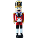 Decoración Navideña de fibra de vidrio, Soldado Navideño Cascanueces, Alto: 240cm