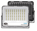 Reflector SMD, 100W, 3000K Blanco Cálido, 100-265Vac, IP65, 90 Grados, Negra, Dimensiones: 248x329x25mm