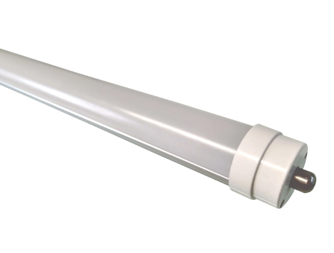 Tubo T8 LED, FP&gt;0.9, 36W, 96&quot;(240cm), FA8, 6000K Blanco Frío, 100-277Vac, Alimentación Doble, Frost, Glass, 1 Pin, 105Lm/W