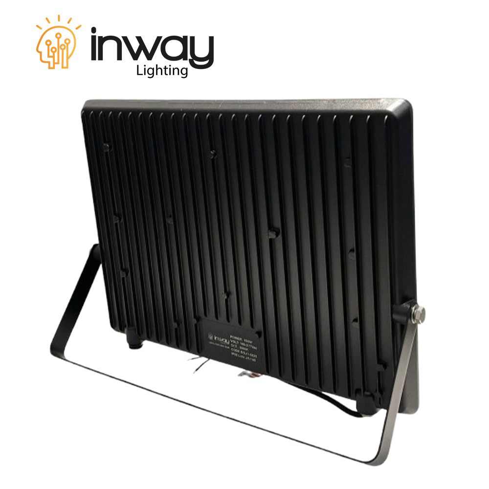 Reflector SMD, 150W, 3000K Blanco Cálido, 100-265Vac, IP65, 90 Grados, Negra, Dimensiones: 280x378x25mm