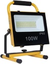 Reflector SMD LED Recargable, 100W, 6000K Blanco Frío, 100-240Vac, IP65, 120 Grados