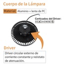 Lámpara High Bay SMD LED, Tipo UFO G, 200W, 6000K Blanco Frío, 100-277Vac, IP65, 90 Grados, Dimensiones: Ф305x160mm, con Certificación UL