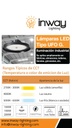 Lámpara High Bay SMD LED, Tipo UFO G, 150W, 6000K Blanco Frío, 100-277Vac, IP65, 90 Grados, Dimensiones: Ф255x152mm, con Certificación UL