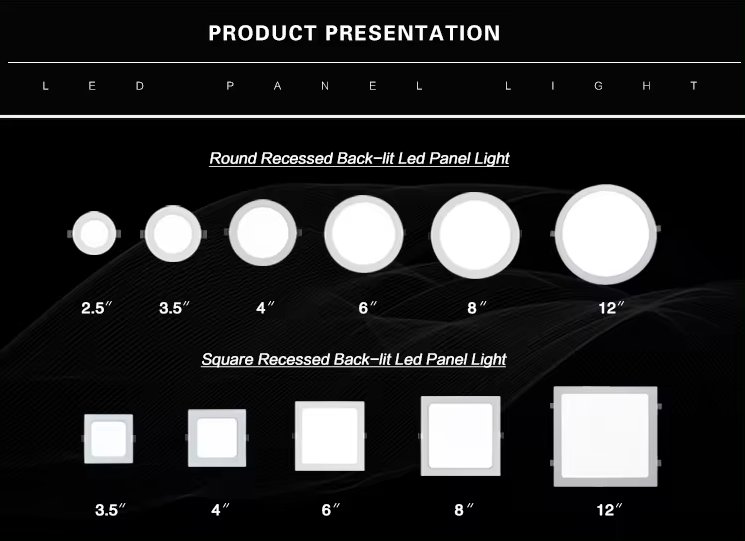 Panel LED Circular, p/Empotrar con Driver Integrado, 12W, 6.6" (170mm), 6000K Blanco Frío, 85-277Vac