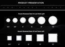 Panel LED Circular, p/Empotrar con Driver Integrado, 12W, 6.6" (170mm), 6000K Blanco Frío, 85-277Vac