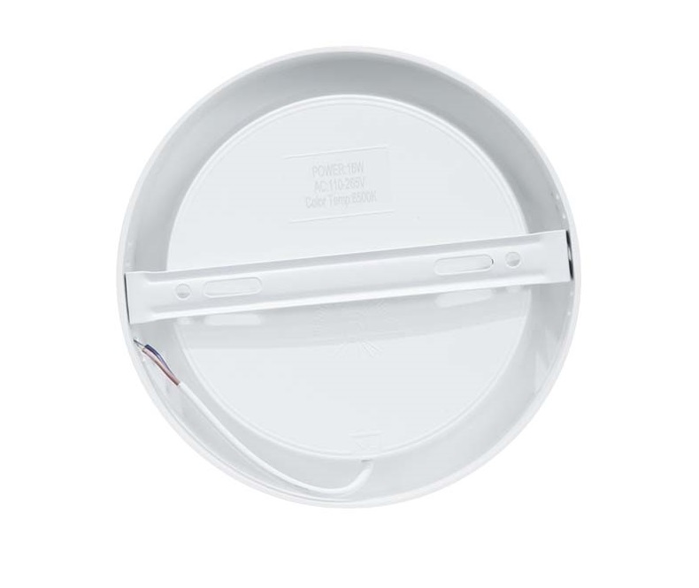 Panel LED Circular, p/Superficie con Driver Integrado, 18W, 8.6" (220mm), 6000K Blanco Frío, 85-277Vac