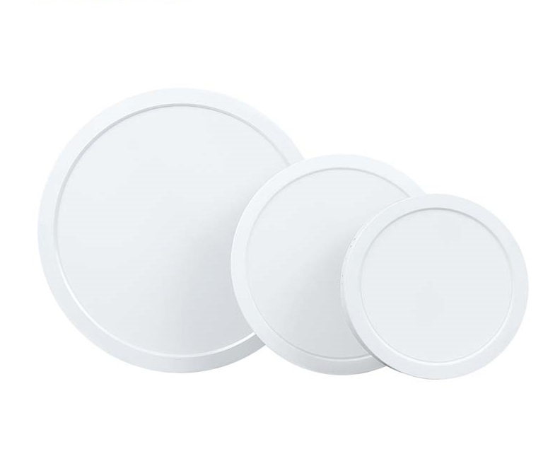Panel LED Circular, p/Superficie con Driver Integrado, 18W, 8.6" (220mm), 6000K Blanco Frío, 85-277Vac