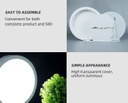 Panel LED Circular, p/Superficie con Driver Integrado, 18W, 8.6" (220mm), 6000K Blanco Frío, 85-277Vac