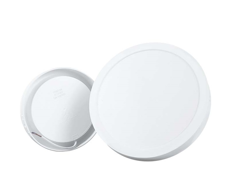 Panel LED Circular, p/Superficie con Driver Integrado, 18W, 8.6" (220mm), 6000K Blanco Frío, 85-277Vac