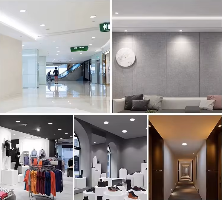 Down Light LED, 24W, Múltiple CCT WW 3000K / NW 4000K / CW 6000K, 100-265Vac, Cabeza no movible, Dimensiones: Φ175x49mm, IP20, 120 Grados