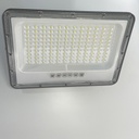Reflector LED Solar de 1500Lm con Panel de 20W/6V, 3000K Blanco Cálido, 90 Grados, Con Batería de Litio de 15AH/3.2V, IP65, Gris, Incluye: Panel Solar