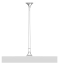 Lámpara Garden Light LED, Murat, DGIN-GK60, 60W, Múltiple CCT WW 3000K / NW 4000K / 5000K, 100-277Vac, Con supresor de pico externo de 10KV, 50,000 horas de vida útil, Base: 76mm, IP66, 120 Grados