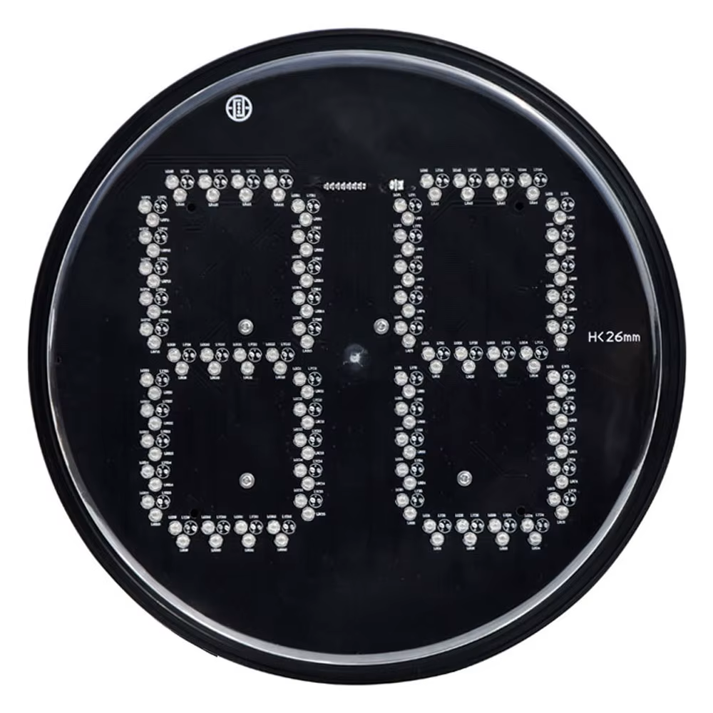 Luces de Semáforo con Contador, Verde, amarillo y rojo 85-265Vac, 200mm