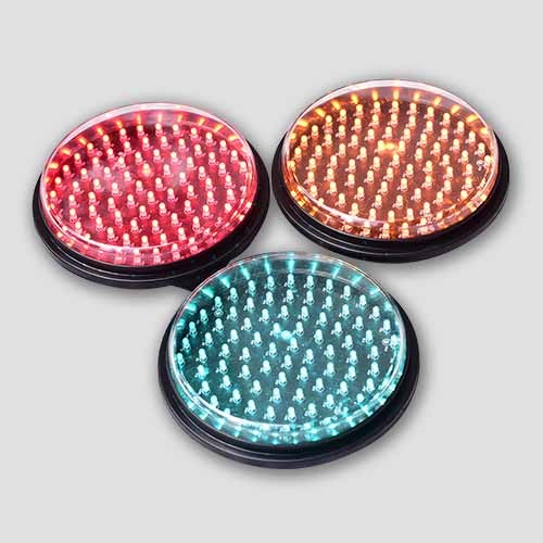 Luces de Semáforo LED, Cruce de Peatonales, Roja, 85-265Vac, 200mm, Estándar ITE