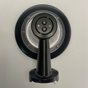 Lámpara Solar LED de Pared (Aplique) de 15W con Panel Solar Integrado de 5.8W, 4.5V y Sensor de Movimiento, 3000K + 4000K, 360 Grados, Con Batería de Litio de 19.2Wh, IP65, Dimensiones: 257x288.5x206.5mm, Negro