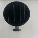 Lámpara Solar LED de Pared (Aplique) de 15W con Panel Solar Integrado de 5.8W, 4.5V y Sensor de Movimiento, 3000K + 4000K, 360 Grados, Con Batería de Litio de 19.2Wh, IP65, Dimensiones: 257x288.5x206.5mm, Negro