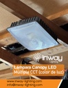 Lámpara Canopy LED SMD, 40W / 60W / 80W, Múltiple CCT WW 3000K / NW 4000K / CW 6000K, 100-277Vac, 120 Grados, IP65