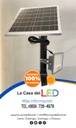 Reflector LED Solar de 2000 Lm con Panel de 25W/6V, 6500K/7000K Blanco Frío, 90 Grados, Con Batería de Litio de 20AH/3.2V, IP65, Gris, Incluye: Panel Solar