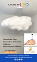 Lámpara Decorativa Artesanal Colgante, Esencia de Nube, E27, Dimensiones: 600mm, Material: Seda artificial