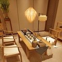 Lámpara Decorativa Artesanal, Pirae, Colgante, E27, Dimensiones: Φ240xH375mm, Material: Rattan