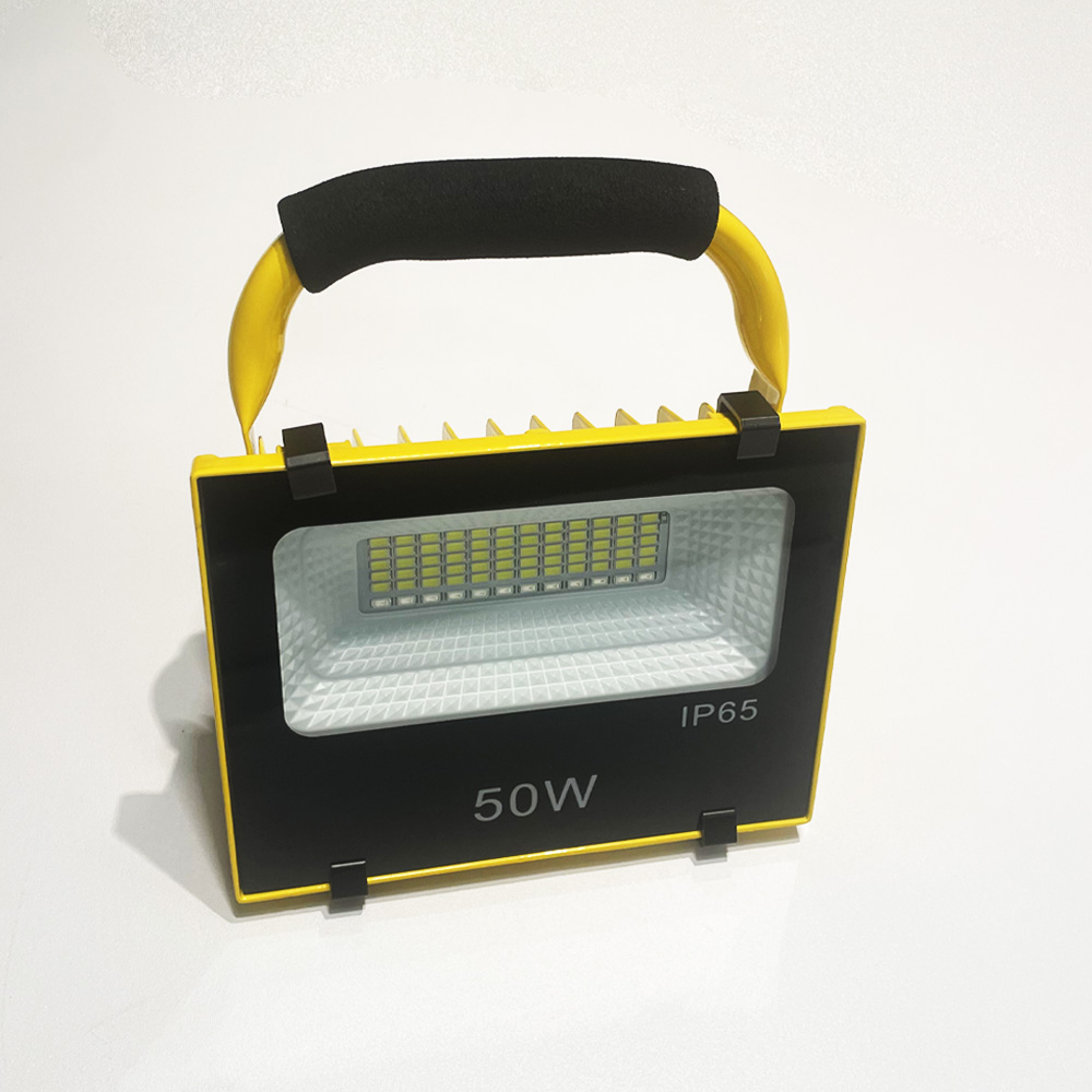 Reflector SMD LED Recargable, 50W, 6000K Blanco Frío, 100-240Vac, IP65, 120 Grados