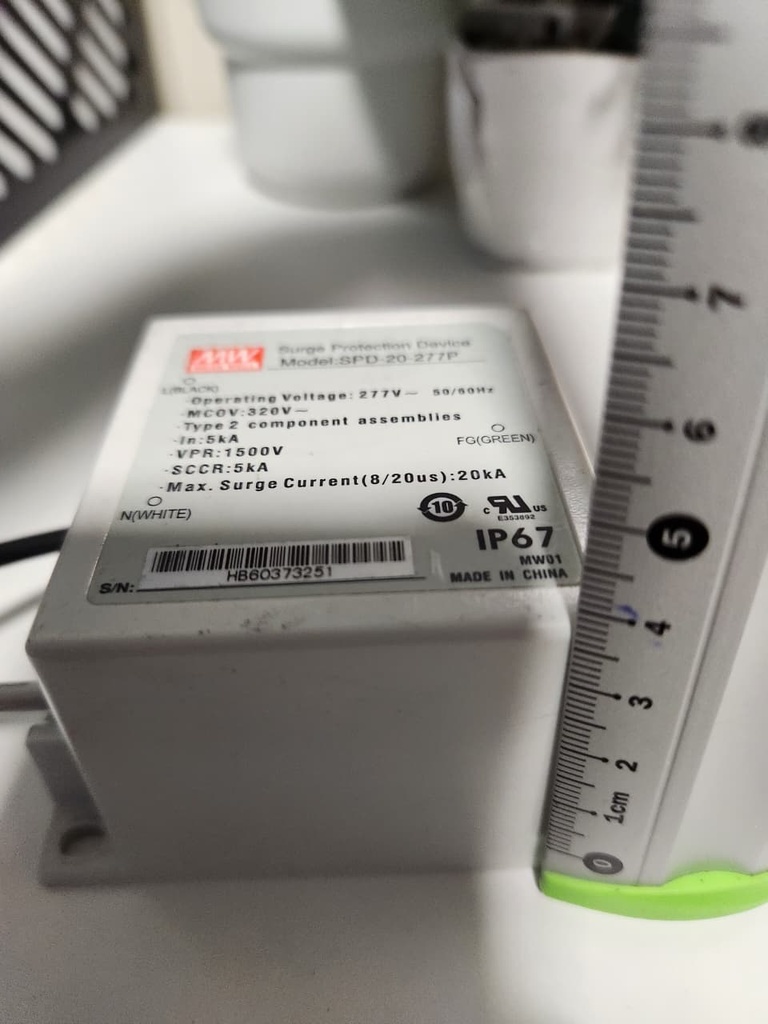 Supresor de Pico p/Driver LED, 277Vac, 20KA, IP67