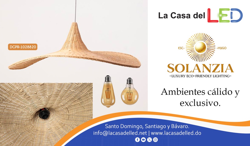 Lámpara Decorativa Artesanal, Noche de Cestería, Colgante, E27, Dimensiones: 520x435xH210mm, Material: Bamboo