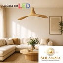 Lámpara Decorativa Artesanal, Noche de Cestería, Colgante, E27, Dimensiones: 520x435xH210mm, Material: Bamboo