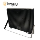 Reflector SMD, 100W, 3000K Blanco Cálido, 100-265Vac, IP65, 90 Grados, Negra, Dimensiones: 248x329x25mm