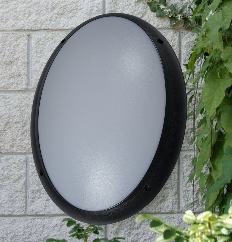 Lámpara LED de Pared E27 (Aplique), DGW-1858, 10W, 3000K Blanco Cálido, 85-265Vac, IP60, Negro, 120 Grados, Dimensiones: 185x115x60mm, Material: Aluminio, Uso en exterior techado o interior