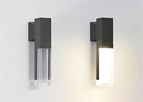 Lámpara LED de Pared (Aplique), DGW-1828, 10W, 3000K Blanco Cálido, 85-265Vac, IP60, Negro, 180 Grados, Dimensiones: 50x100x300mm, Material: Aluminio, Uso en exterior techado o interior