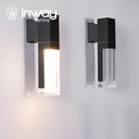 Lámpara LED de Pared (Aplique), DGW-1828, 10W, 3000K Blanco Cálido, 85-265Vac, IP60, Negro, 180 Grados, Dimensiones: 50x100x300mm, Material: Aluminio, Uso en exterior techado o interior
